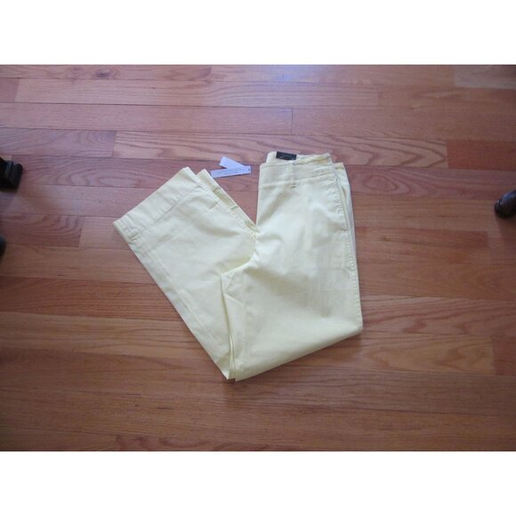 New w Tags, Talbots Pale Yellow New England Chino Pants Size 4 - Picture 6 of 6